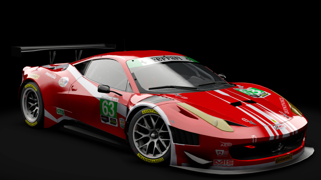 2011 Ferrari 458 Italia GT3, skin #63 Scuderia Corsa 3