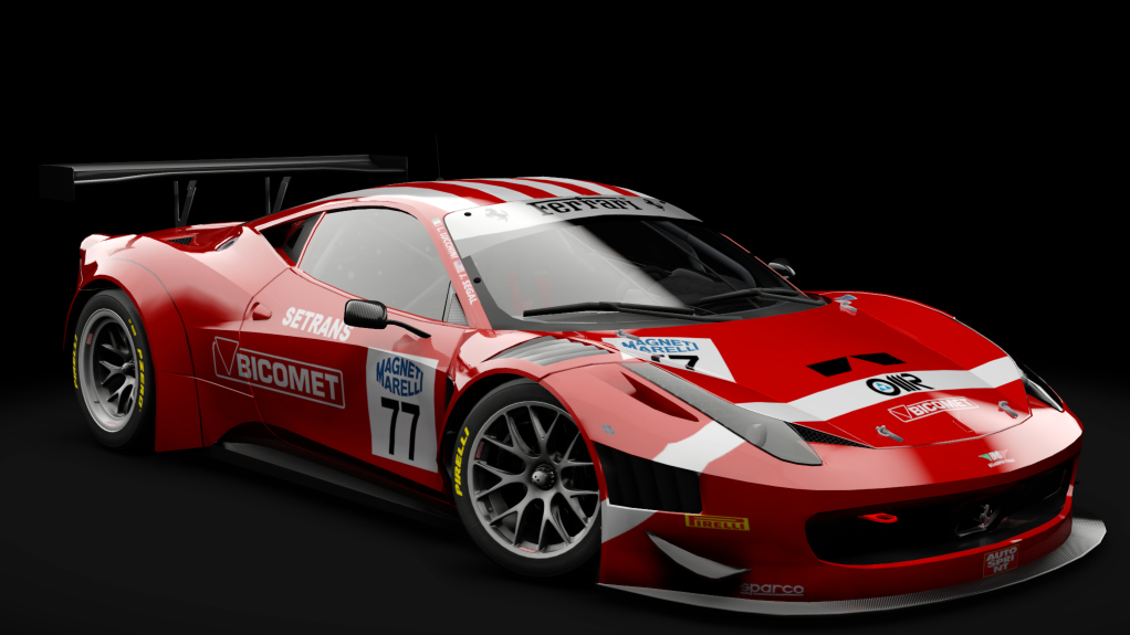 2011 Ferrari 458 Italia GT3, skin #77 Scuderia Italia