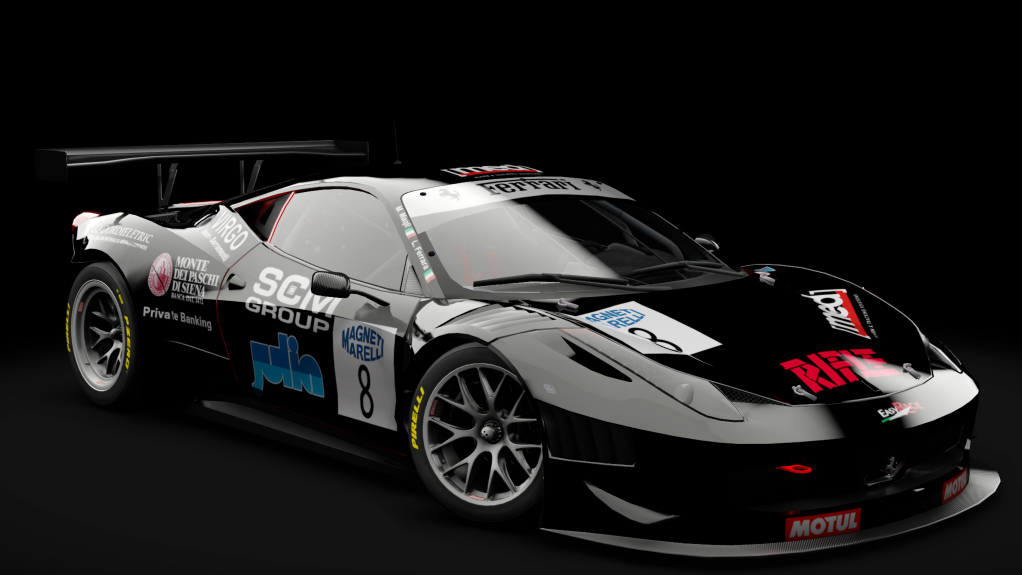 2011 Ferrari 458 Italia GT3, skin #8 Easy Race Team