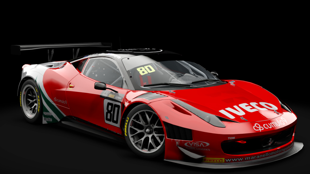 2011 Ferrari 458 Italia GT3, skin #80 Maranello Motorsport