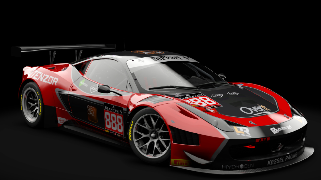 2011 Ferrari 458 Italia GT3, skin #888 Kessel Racing