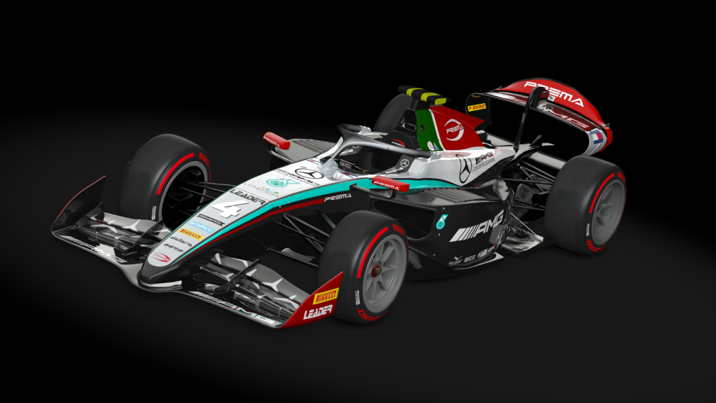 ACFL F2 2024, skin 4_Prema_Mercedes_Kimi_Antonelli