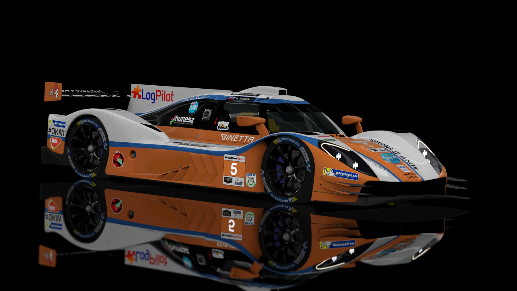 ACF LMP3 - Ginetta G61 LT P3 2020, skin ACF_ADPS_#05_Kelemen_Rudakov