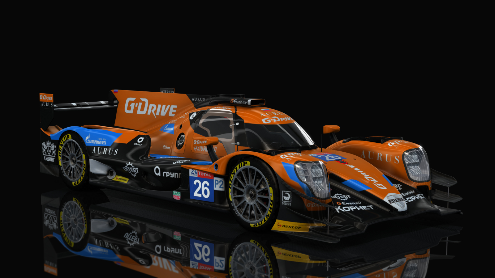 LMP-2 Oreca 07 Gibson Lmp2, skin 2019_Le_Mans_26_G-Drive_Aurus