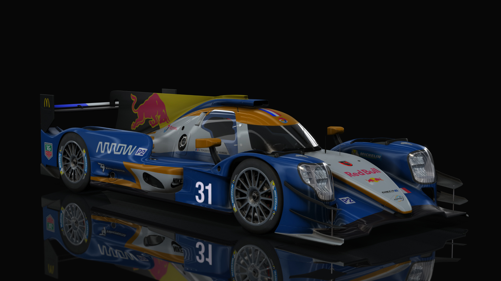 LMP-2 Oreca 07 Gibson Lmp2, skin ACF_WEC_#30_Tchuenteu_Humeau