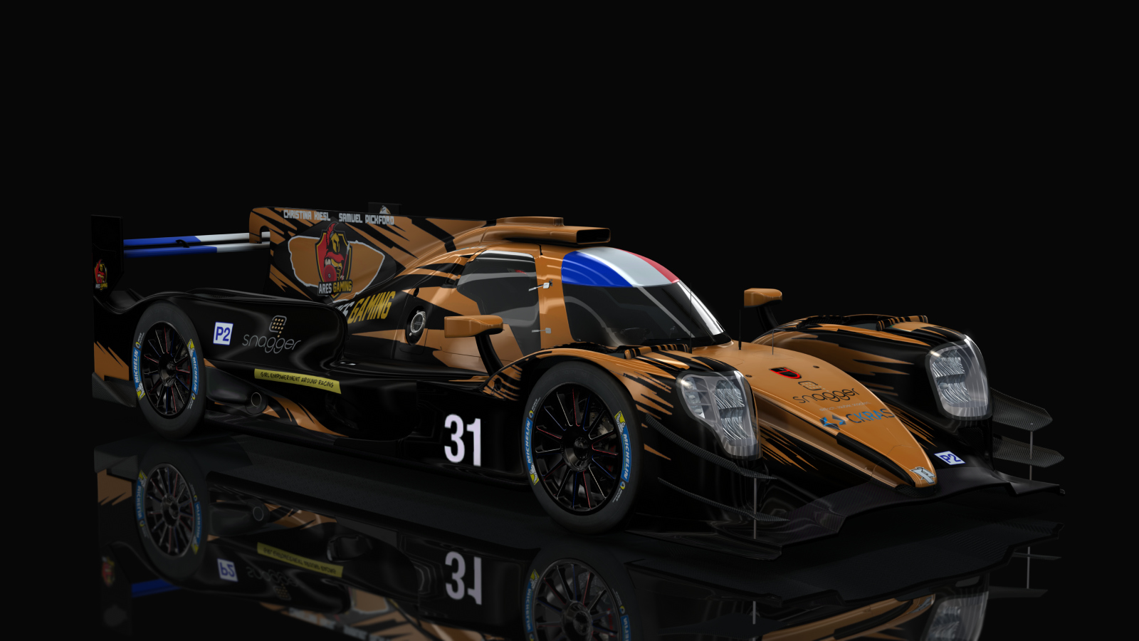 LMP-2 Oreca 07 Gibson Lmp2, skin ACF_WEC_#88_LM_Kiesl_Pickford