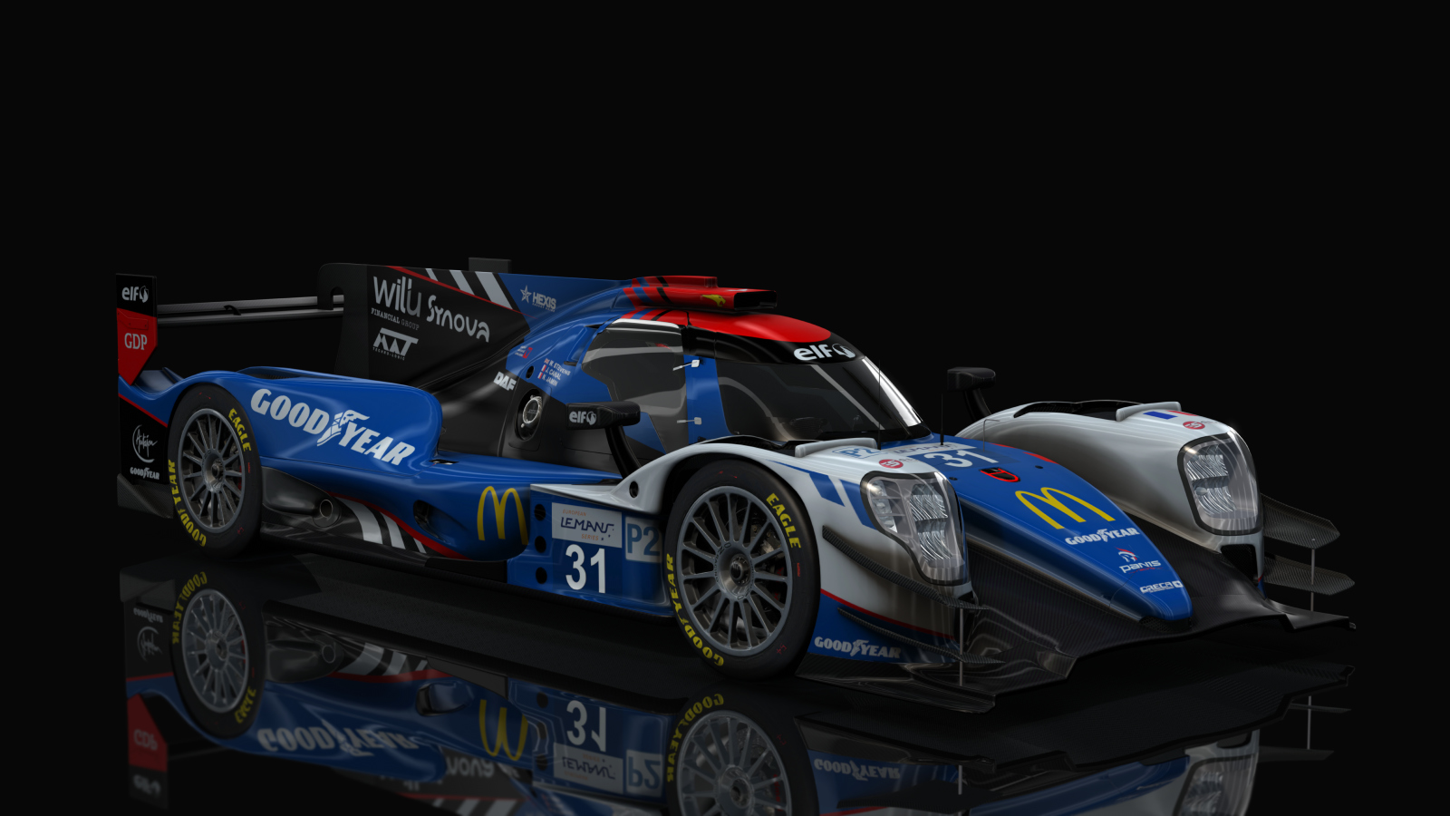 LMP-2 Oreca 07 Gibson Lmp2, skin panisracing_elms2020