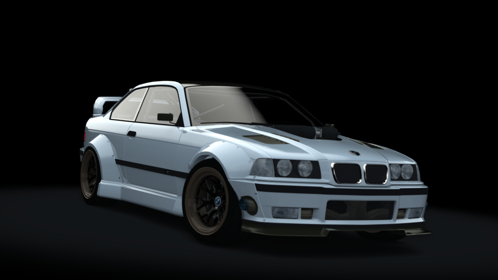 BMW E36 M458, skin alpine_white