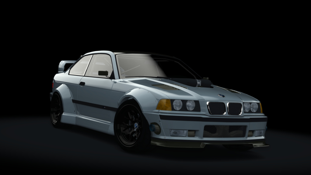 BMW E36 M458, skin silver_metallic