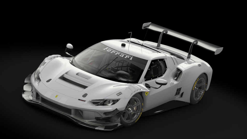 Ferrari 296 GT3, skin Template GTDPro_yellow