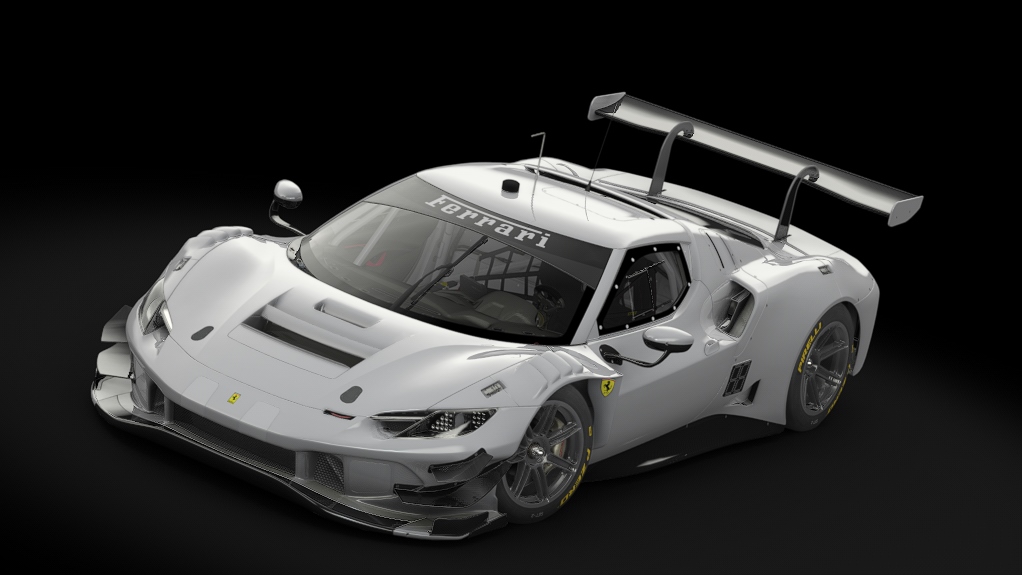 Ferrari 296 GT3, skin Template GTD_yellow