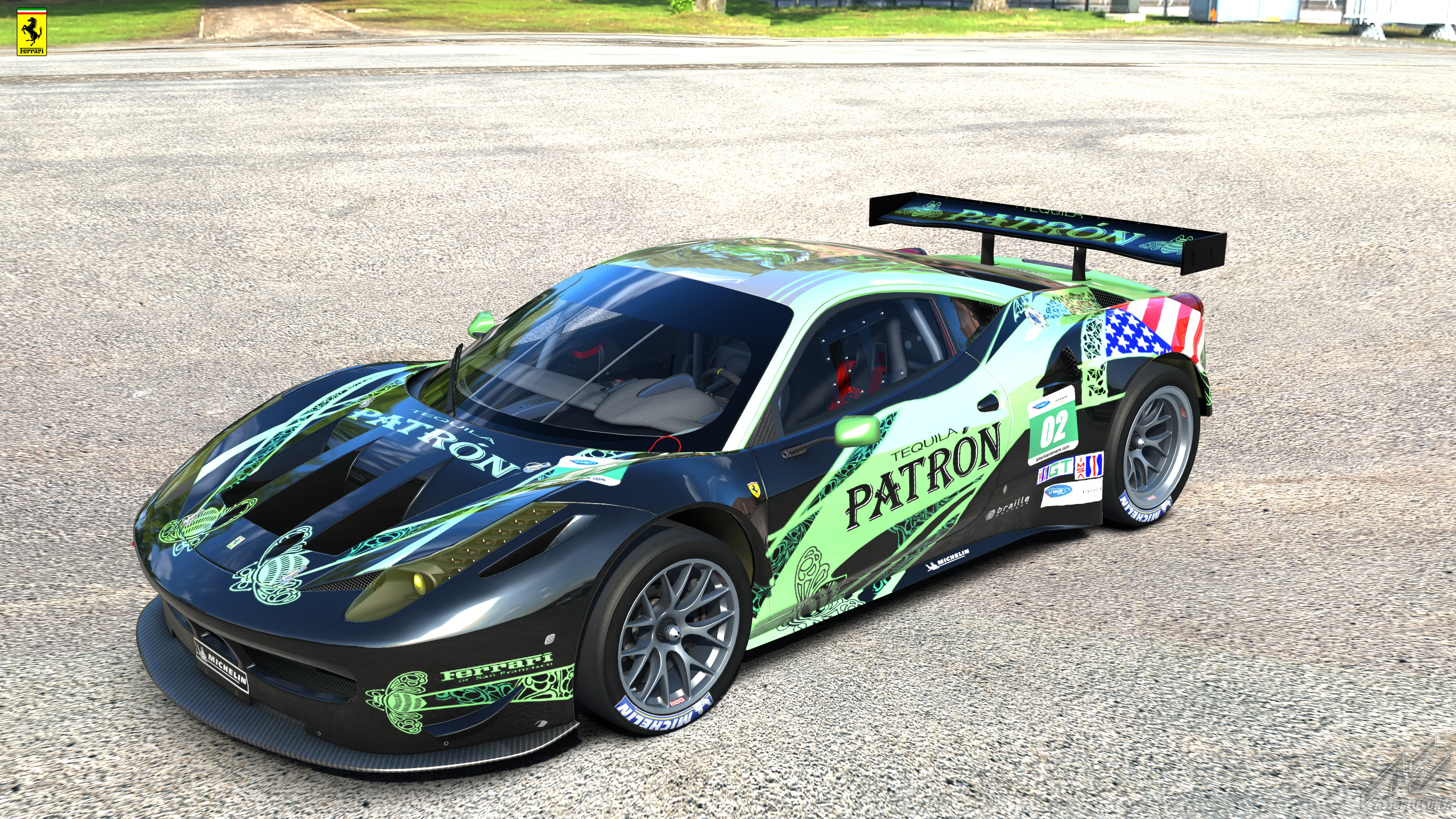 Ferrari 458 GT2, skin 2012_American_Le_Mans_Series_Tequila_Patron_02