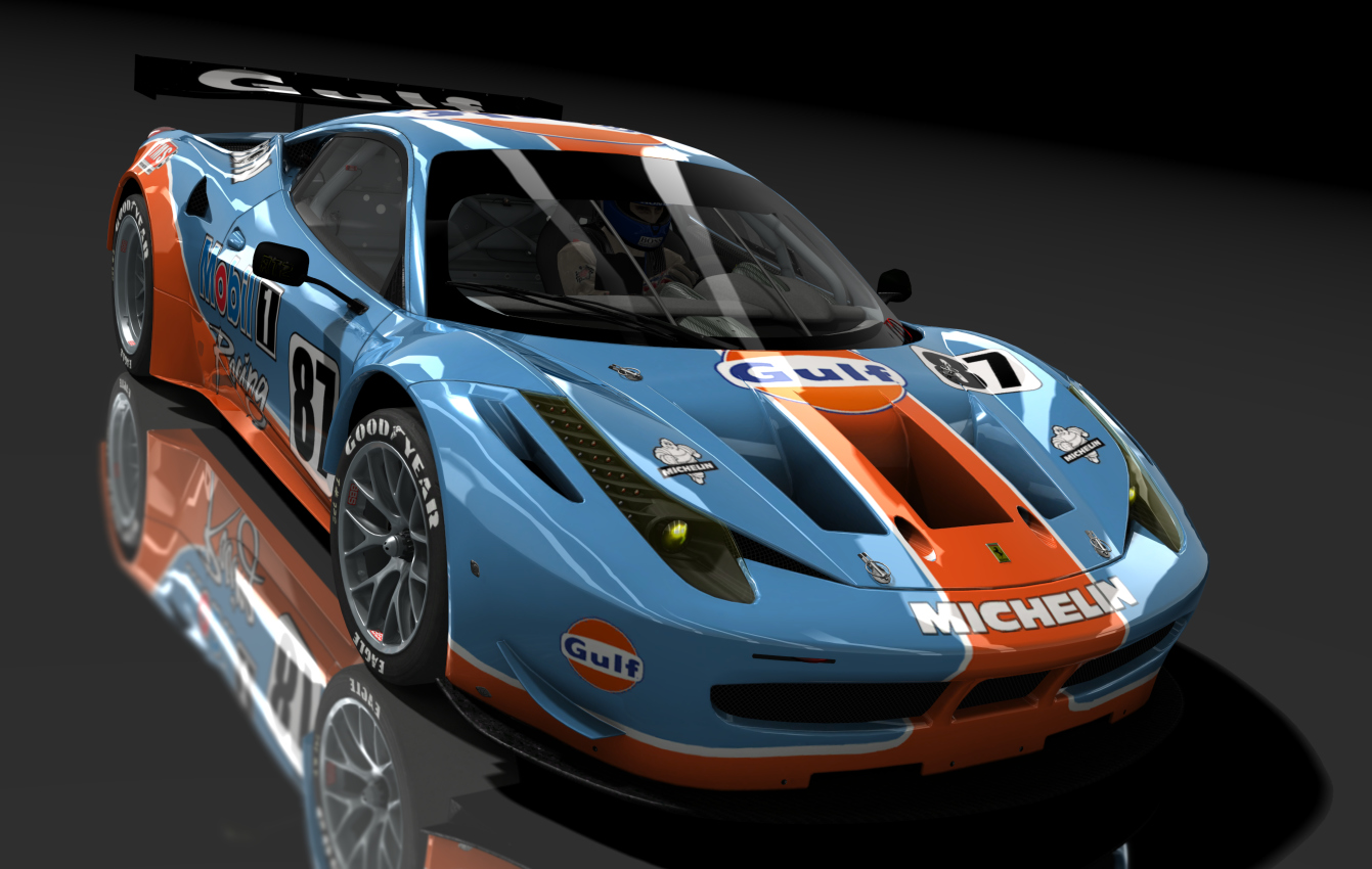 Ferrari 458 GT2, skin 87_Gulf_Lionel87