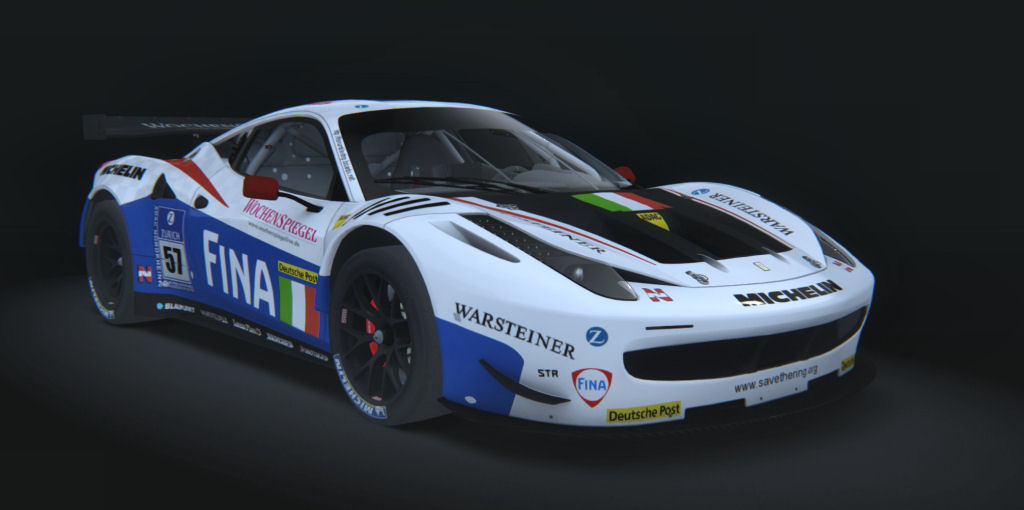 Ferrari 458 GT2, skin Team_Fina