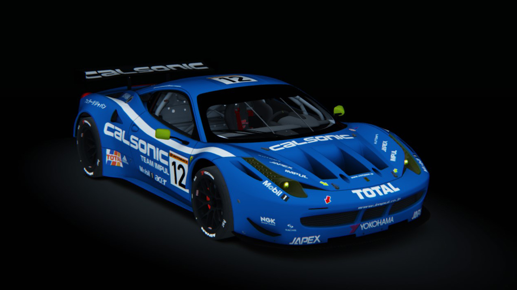 Ferrari 458 GT2, skin calsonic