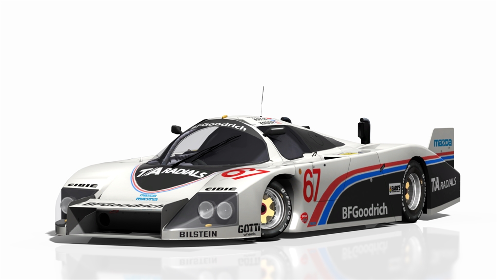 Lola T616 Lemans 1984, skin LM 1984 67 BF Goodrich