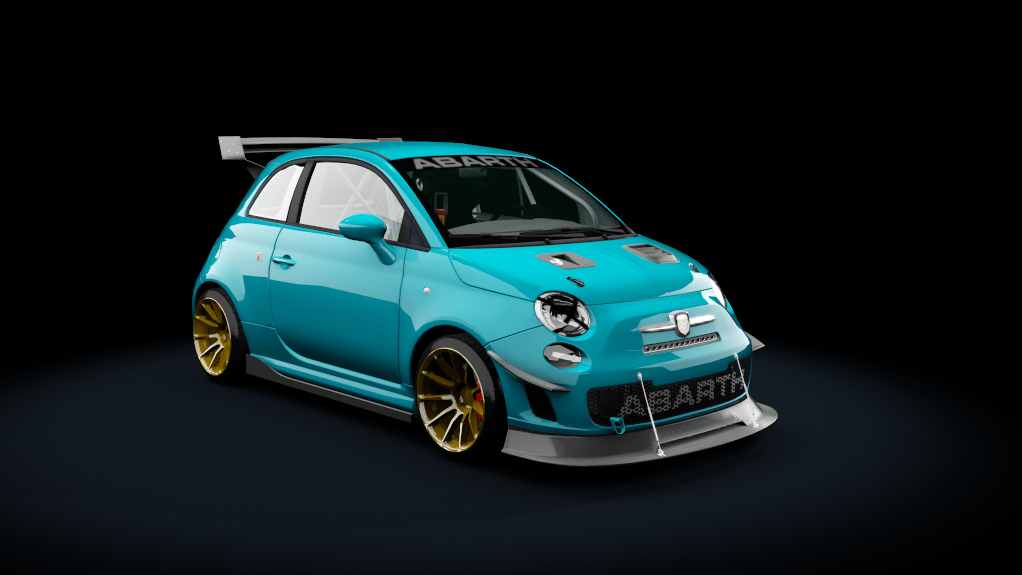 Abarth 500 Stage 4, skin light_blue