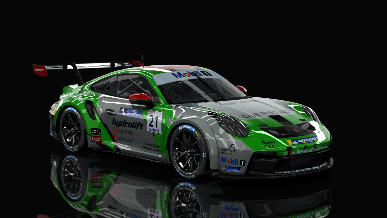 Porsche 911 GT3 Cup 992, skin #21 - MARTINET BY ALMERAS