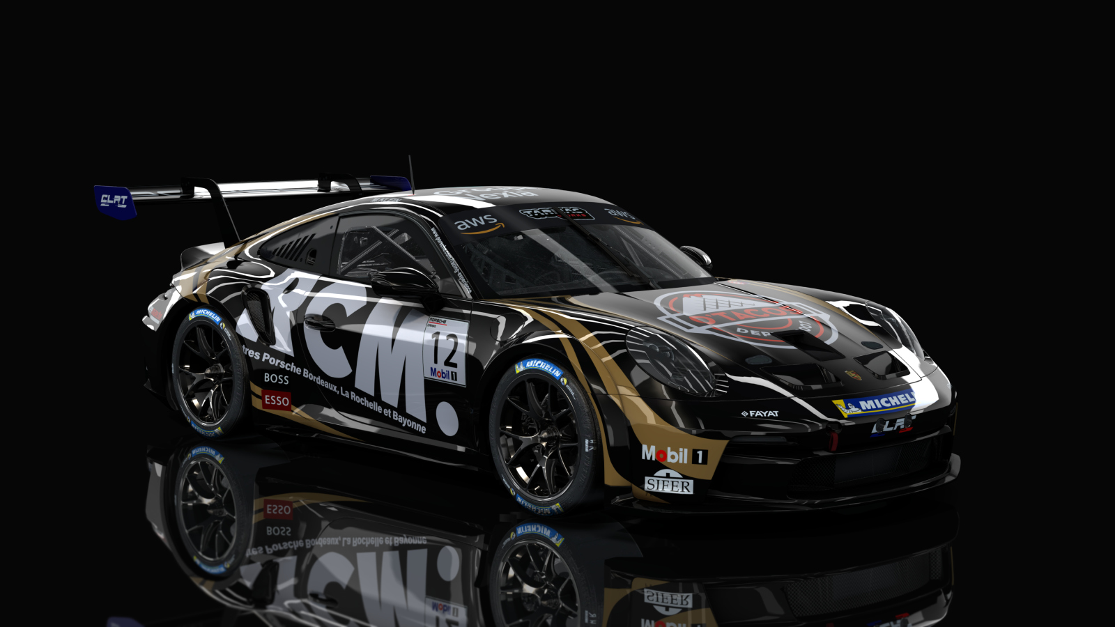 Porsche 911 GT3 Cup 992, skin 12CLRT