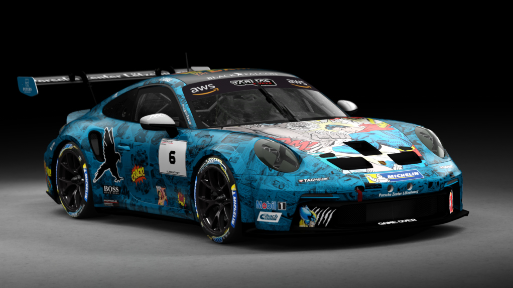 Porsche 911 GT3 Cup 992, skin 6_black_falcon