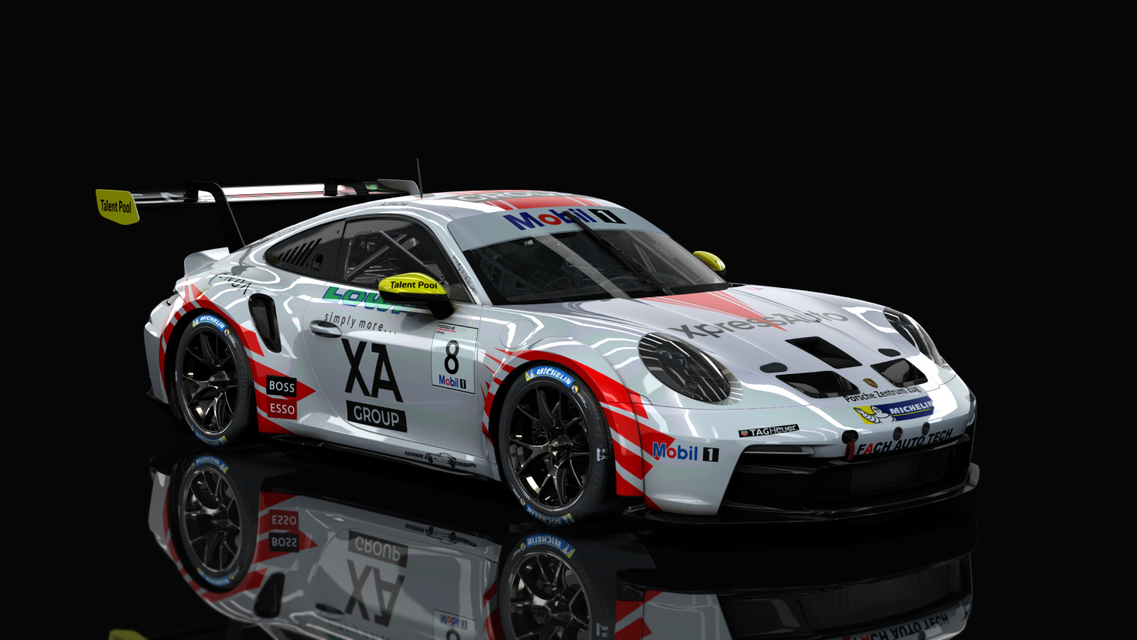 Porsche 911 GT3 Cup 992, skin 8FACH AUTO TECH