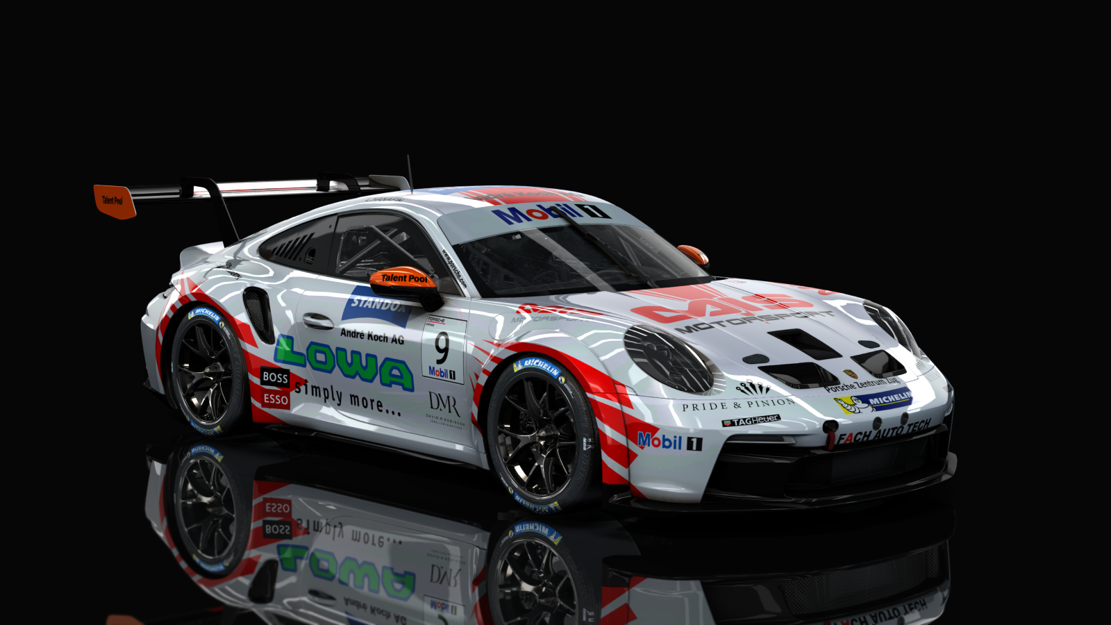 Porsche 911 GT3 Cup 992, skin 9FACH AUTO TECH