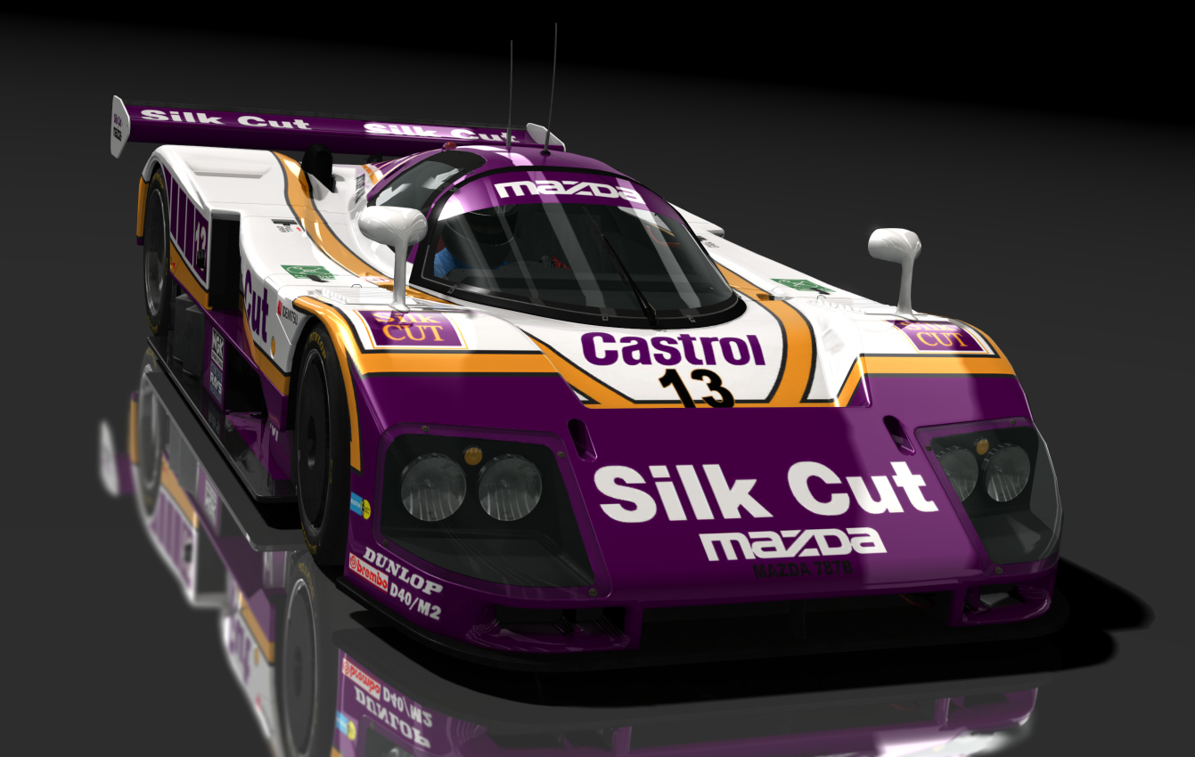 Mazda 787B, skin 13_silk_cut_arrobase