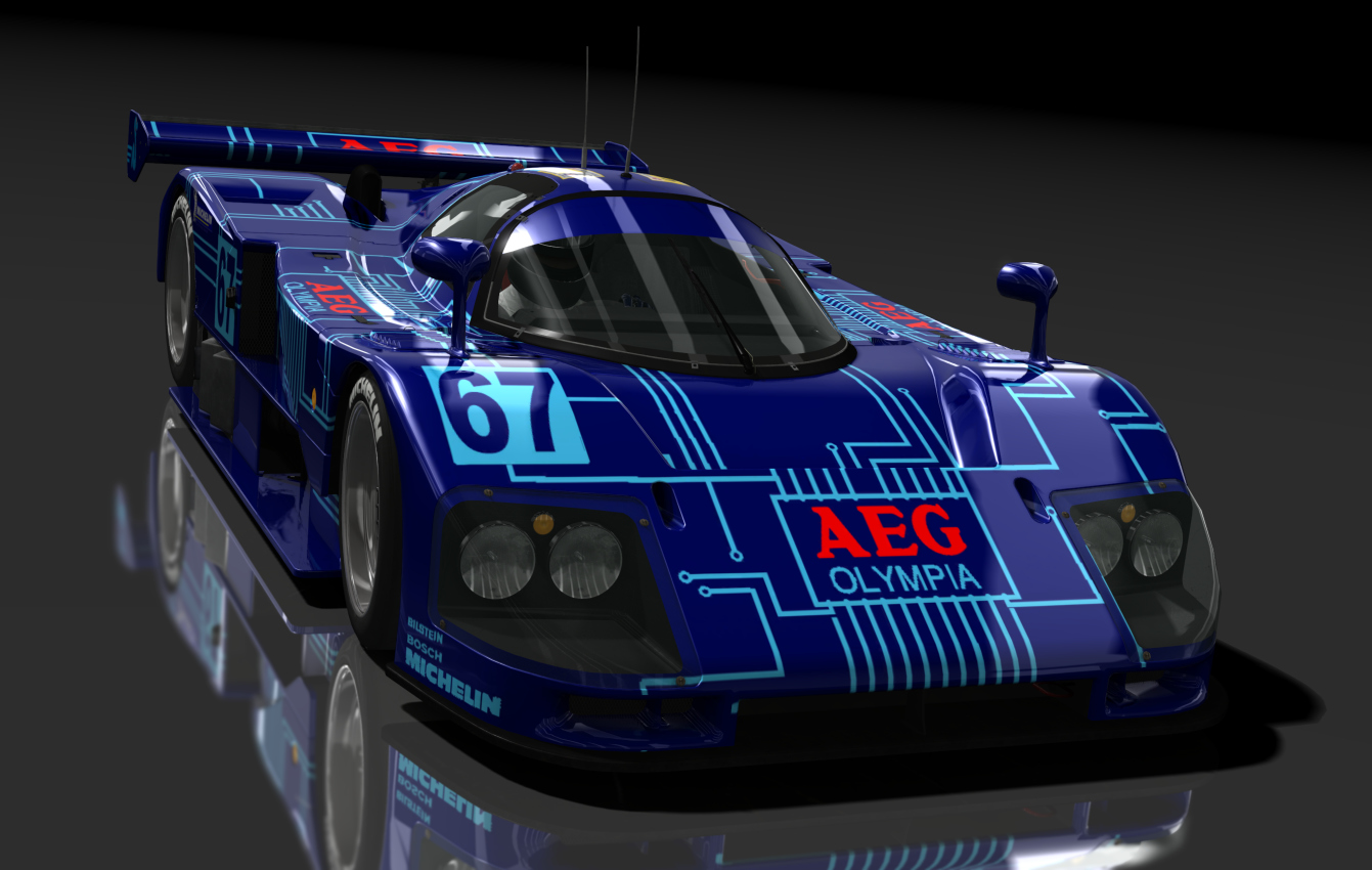 Mazda 787B, skin 67_AEG_FLECHEBleue