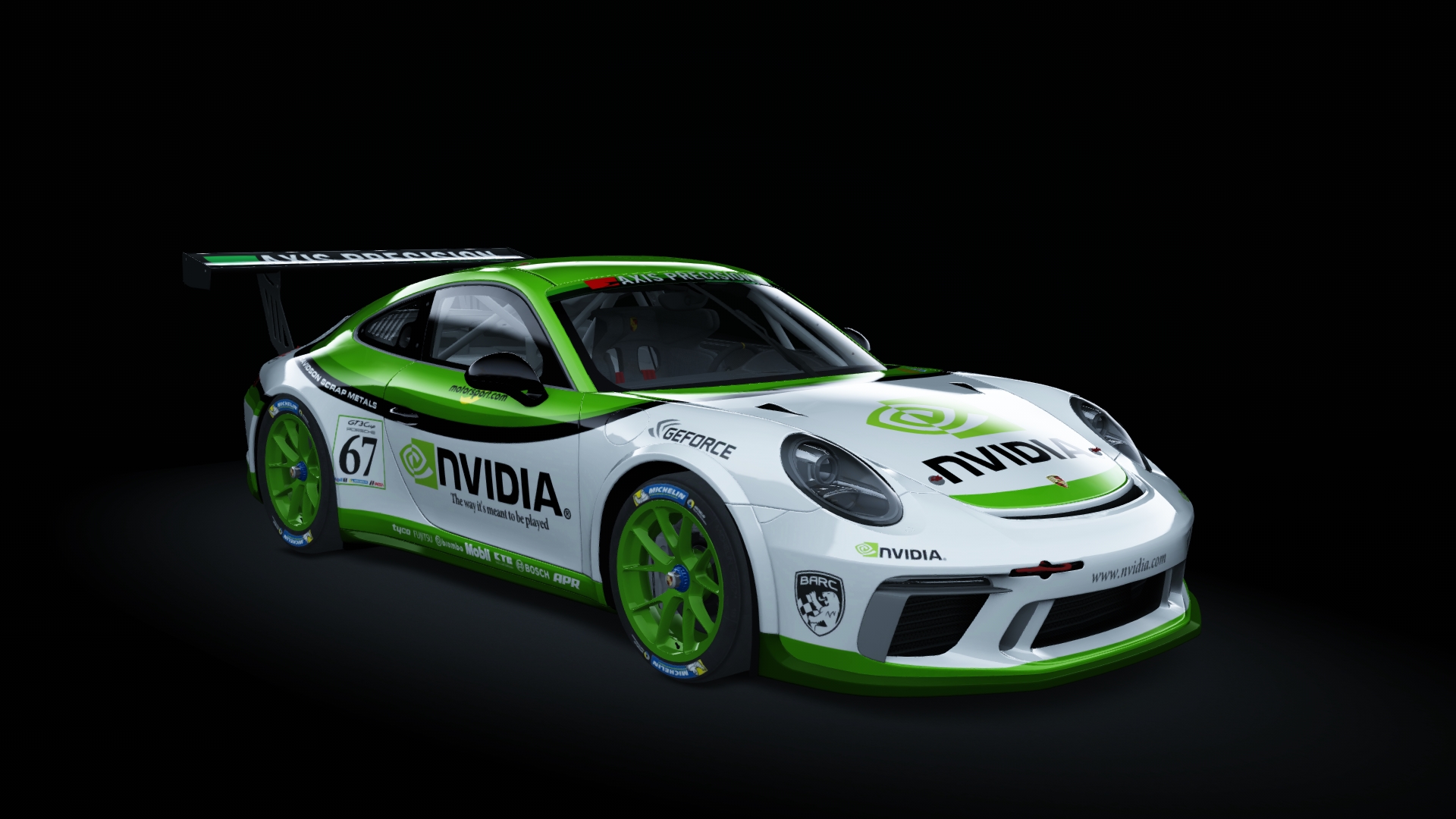 Porsche 911 GT3 Cup 2017, skin 00_Nvidia_67