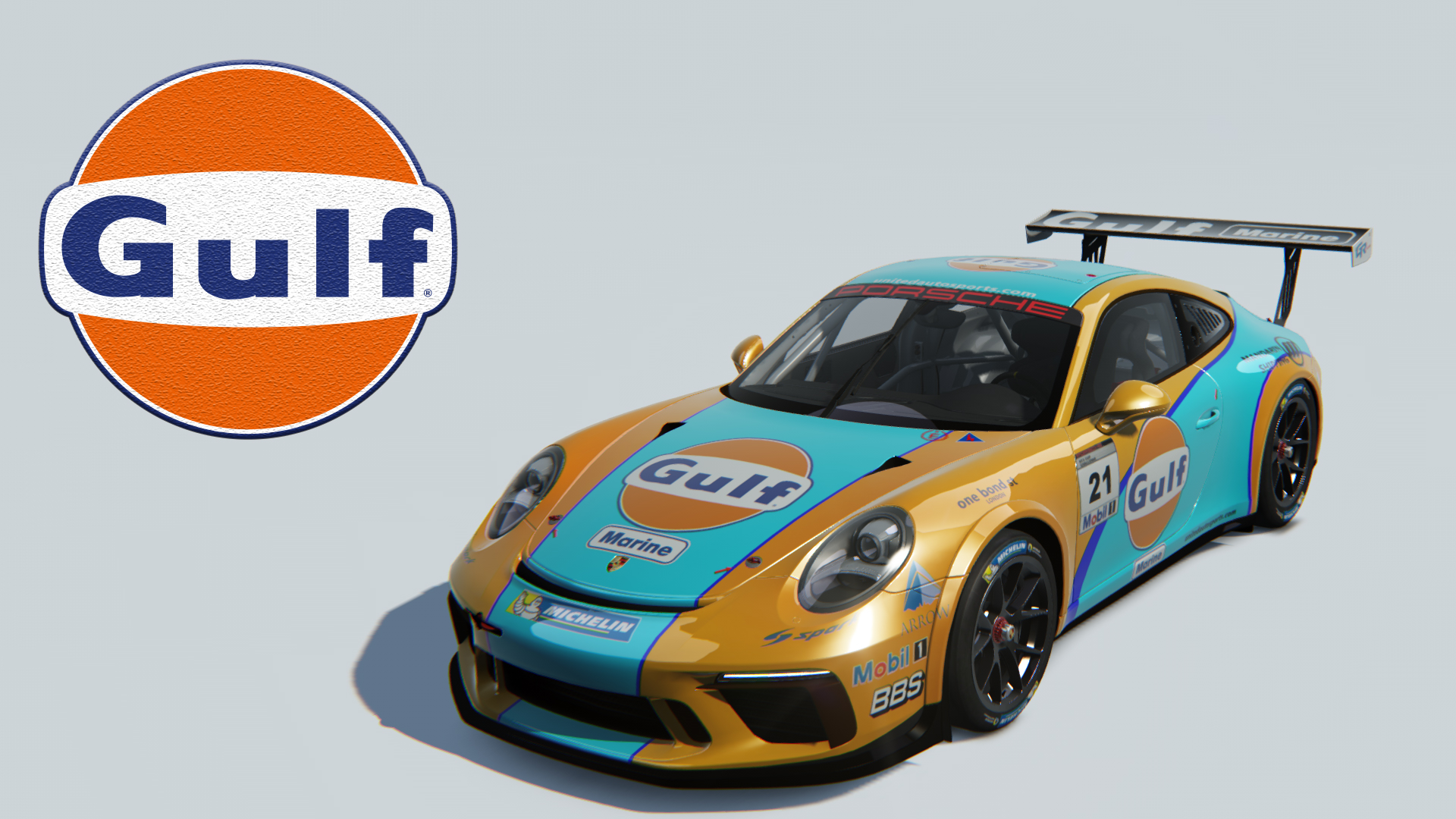 Porsche 911 GT3 Cup 2017, skin 021_Gulf_Racing