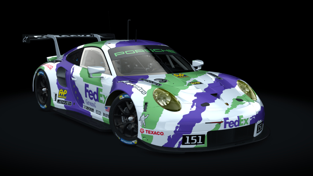 Porsche 911 RSR 2018, skin 000_Fedex