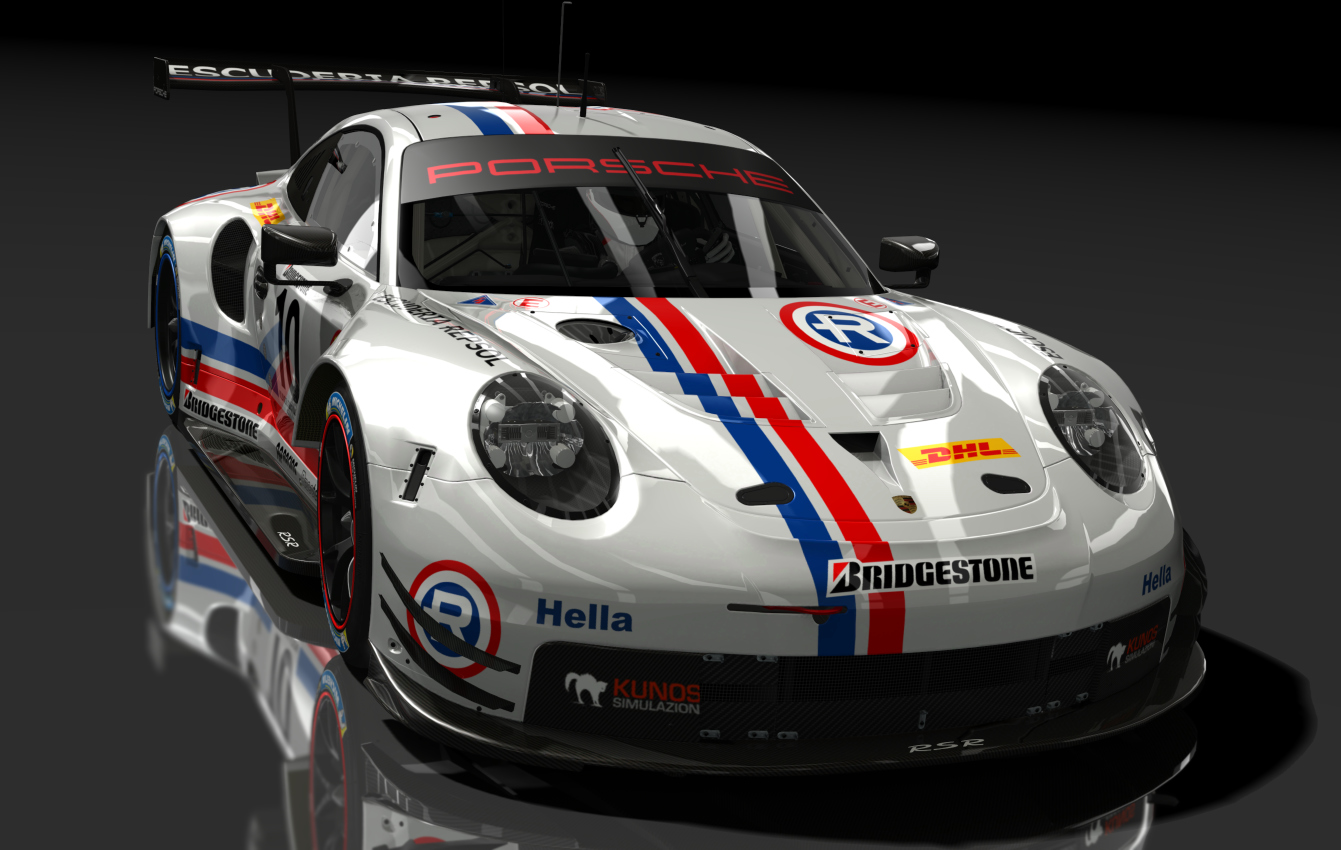 Porsche 911 RSR 2018, skin 10_Repsol_Retro