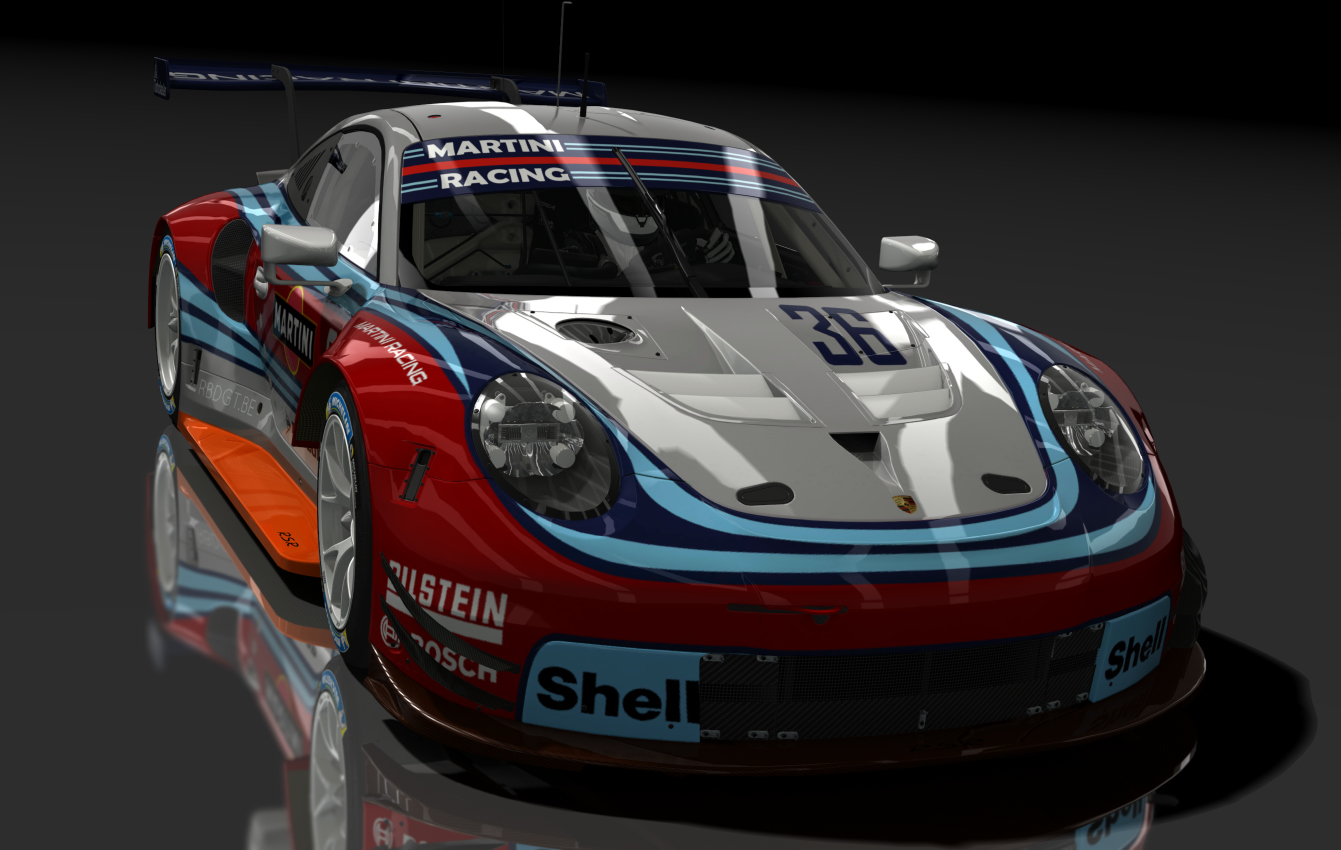 Porsche 911 RSR 2018, skin 36_martini