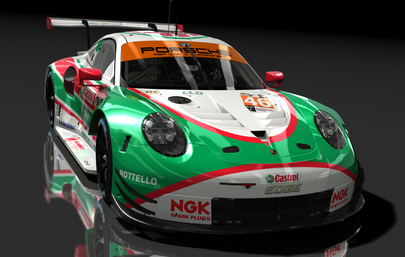 Porsche 911 RSR 2018, skin 46_Castrol