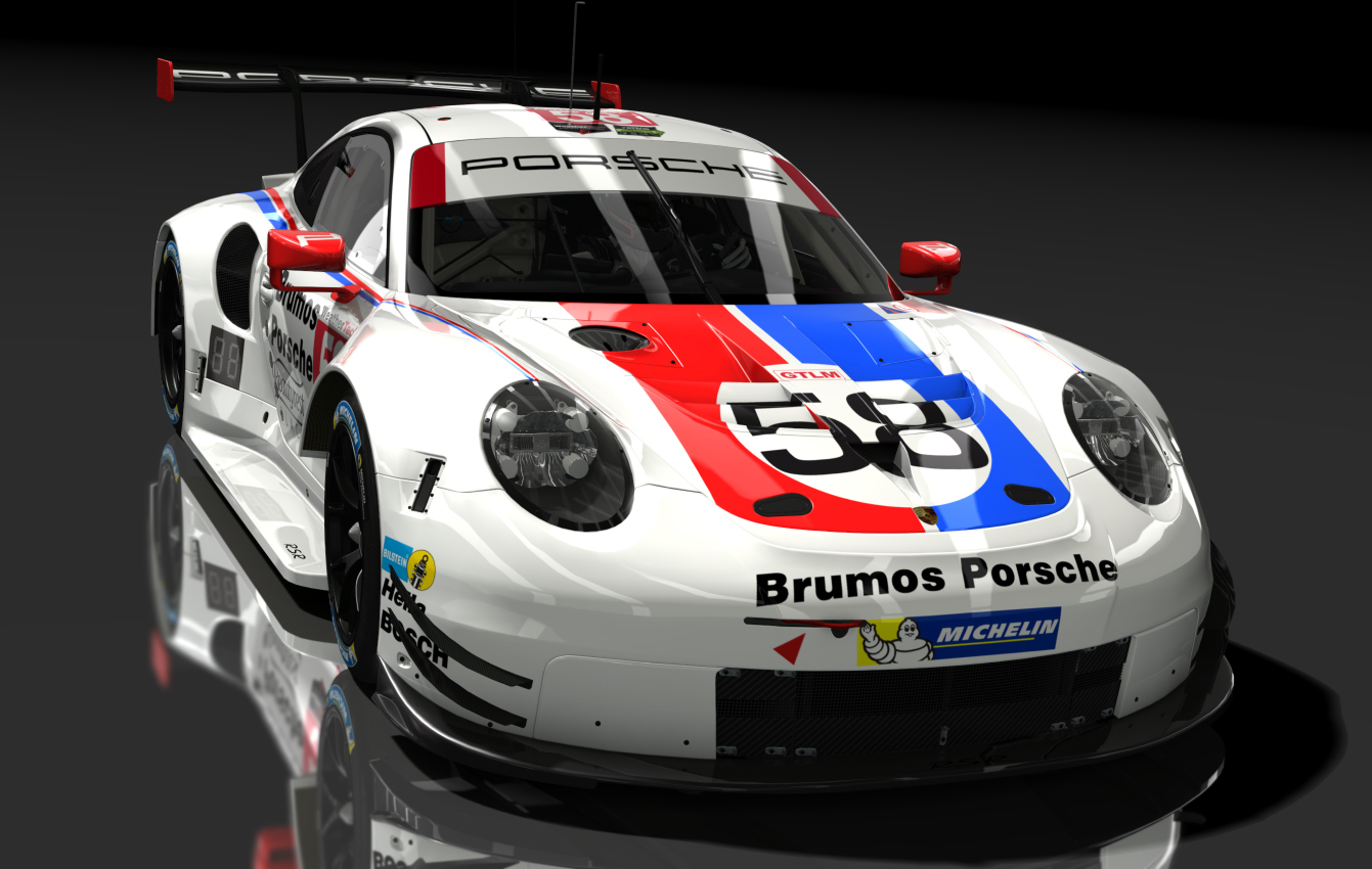 Porsche 911 RSR 2018, skin 58_Brumos