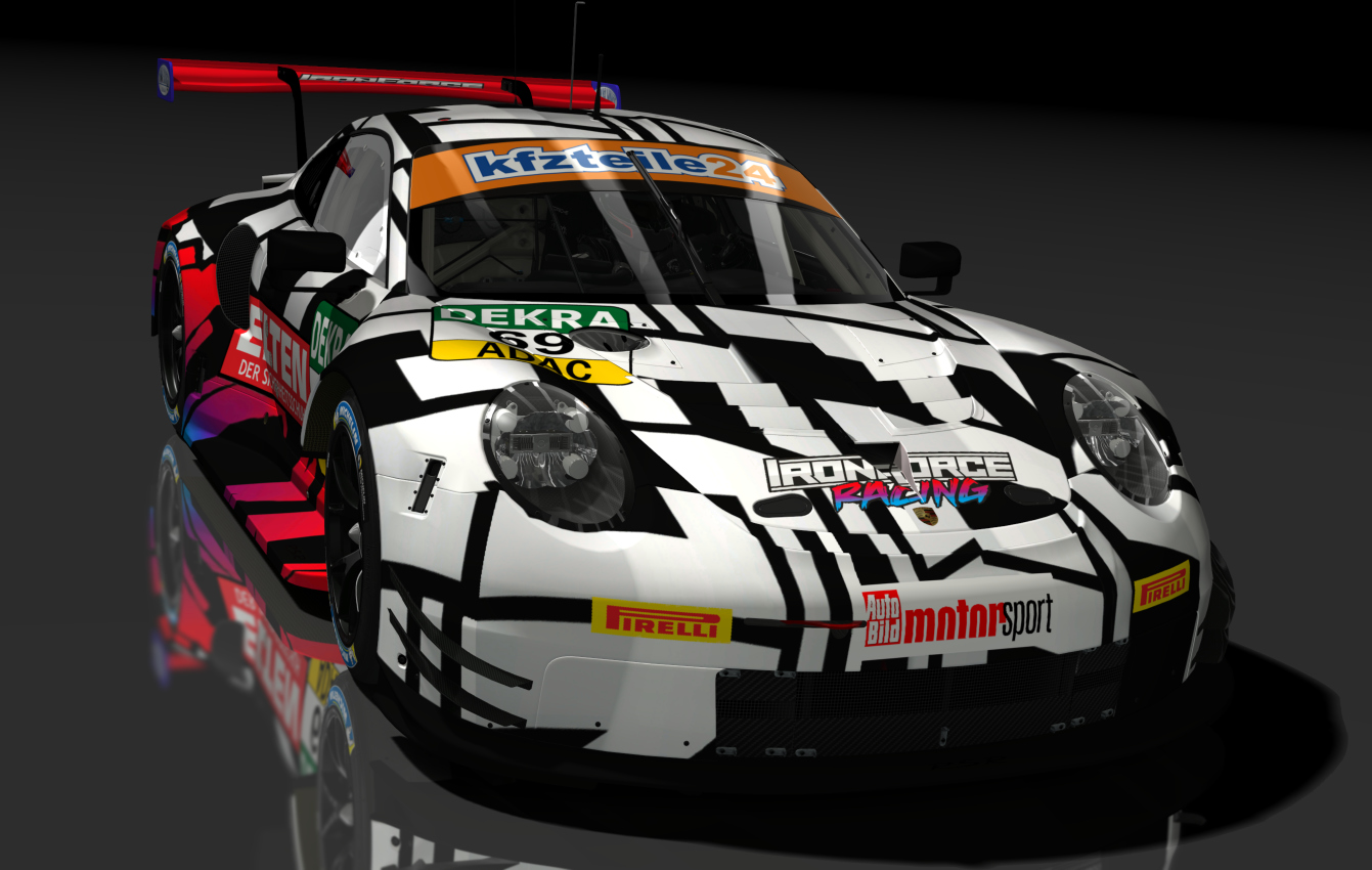 Porsche 911 RSR 2018, skin 69_IronForce_design