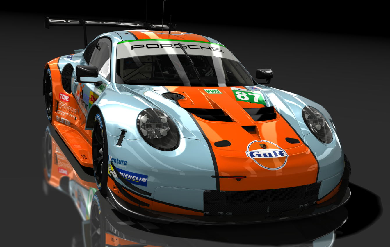 Porsche 911 RSR 2018, skin 87_Gulf