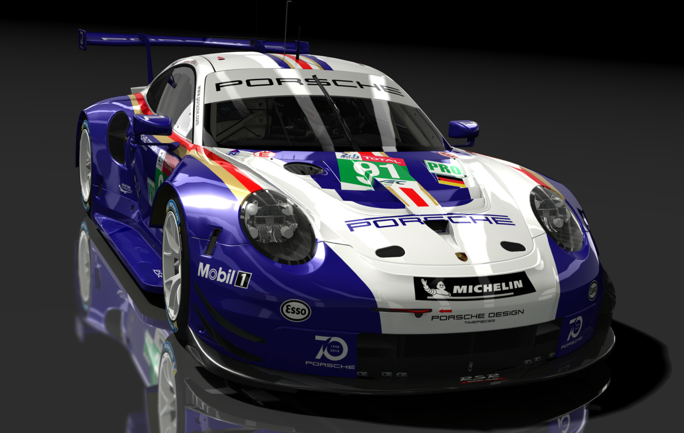 Porsche 911 RSR 2018, skin 91_Rothman