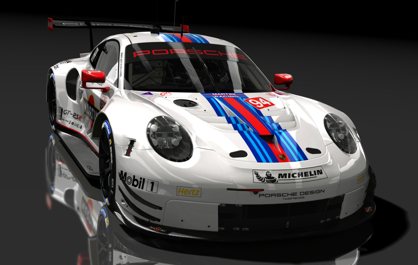 Porsche 911 RSR 2018, skin 94_martini