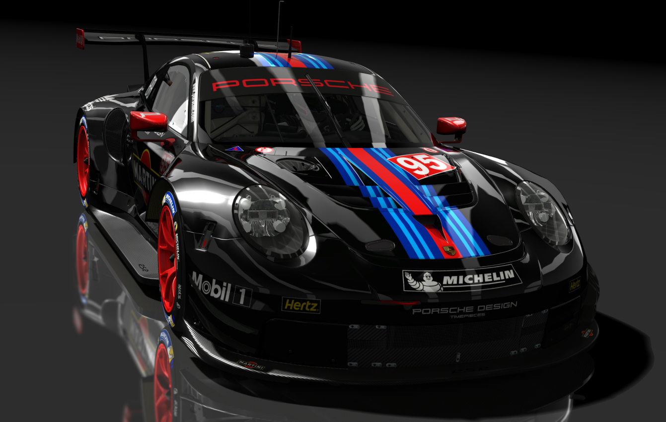 Porsche 911 RSR 2018, skin 95_martini_rsr_red_rim