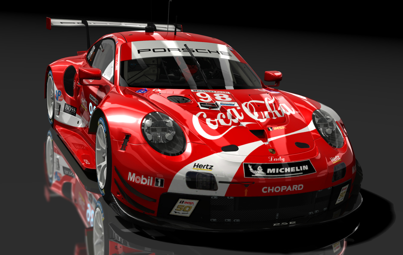 Porsche 911 RSR 2018, skin 98_coca_cola