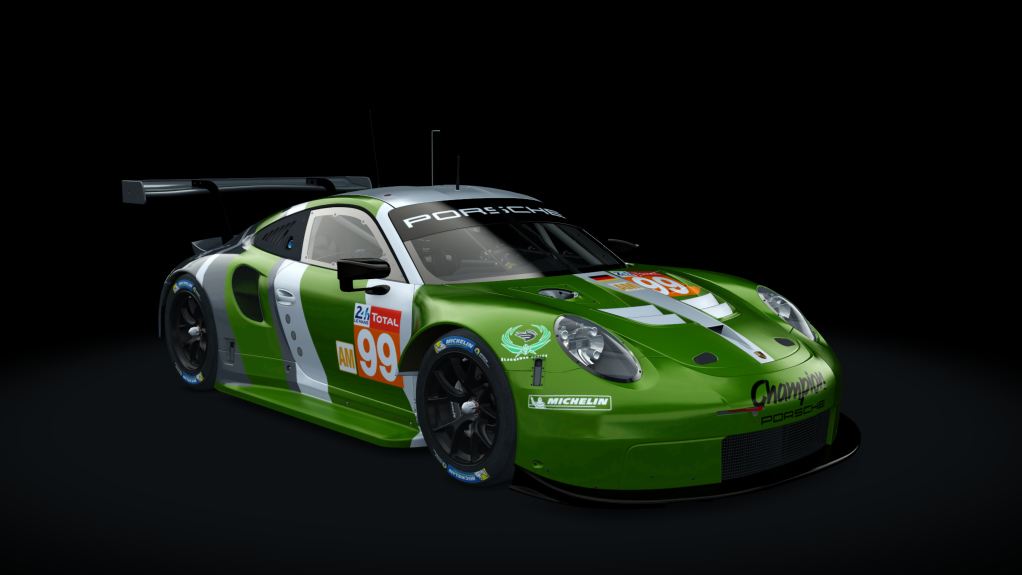 Porsche 911 RSR 2018, skin 99_lemans_proton