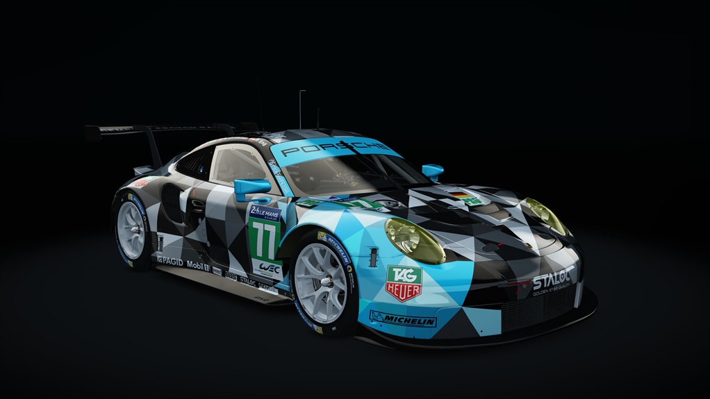 Porsche 911 RSR 2018, skin Dempsey_Proton_77