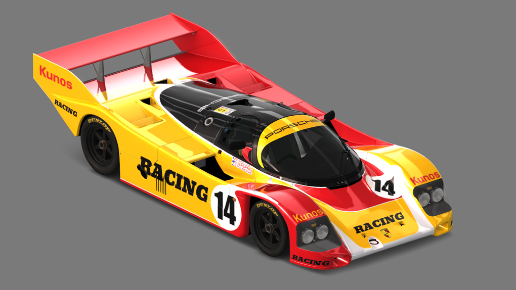 Porsche 962 C Short Tail, skin guepard