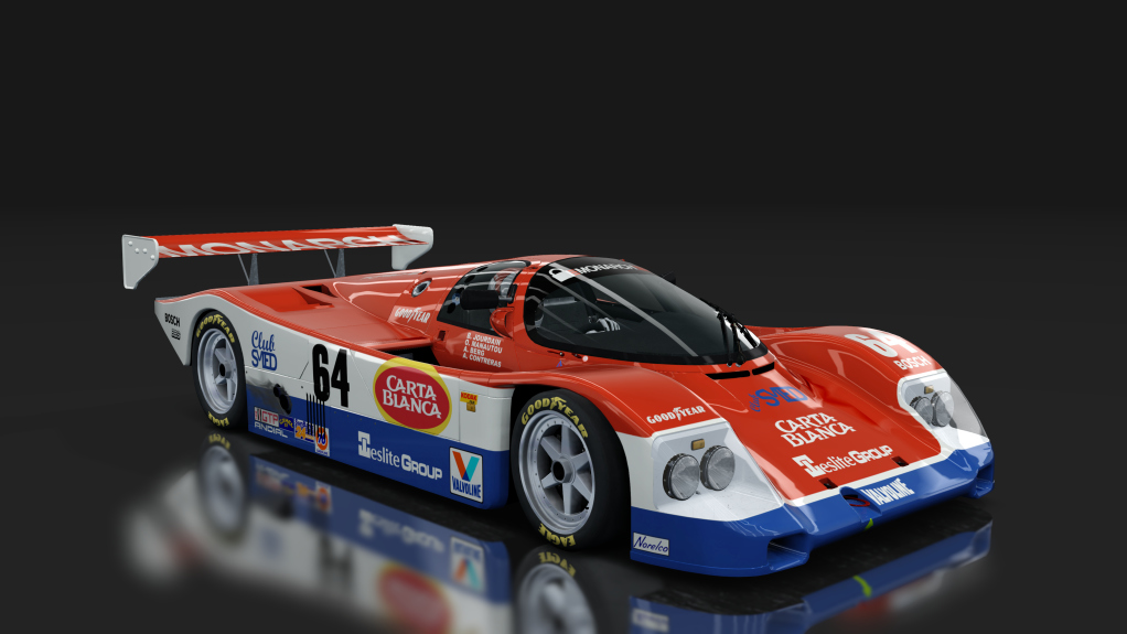 Porsche 962, skin Jourdain_Racing_Monarch_64