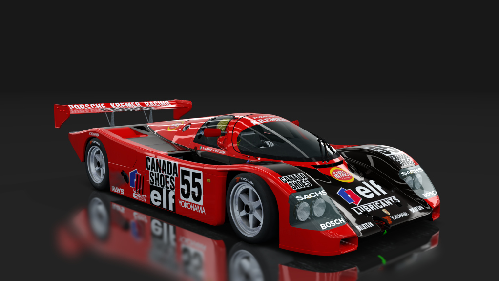 Porsche 962, skin Kremer_elf_55