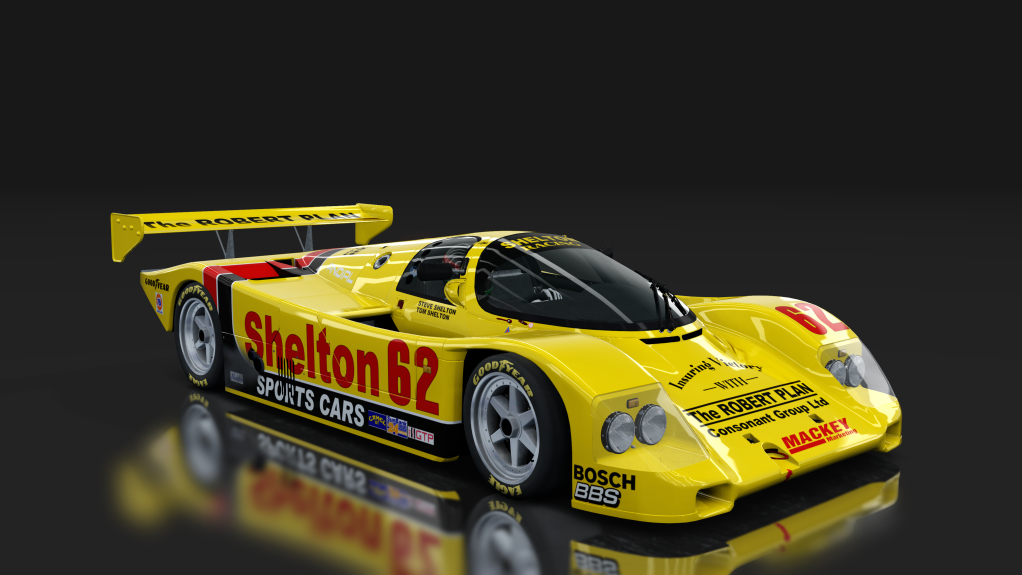 Porsche 962, skin Shelton_Racing_Mackey_62