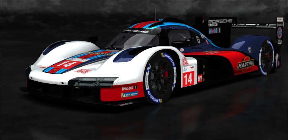 LM Hypercar 963 LMDh, skin 14 Martini LM24