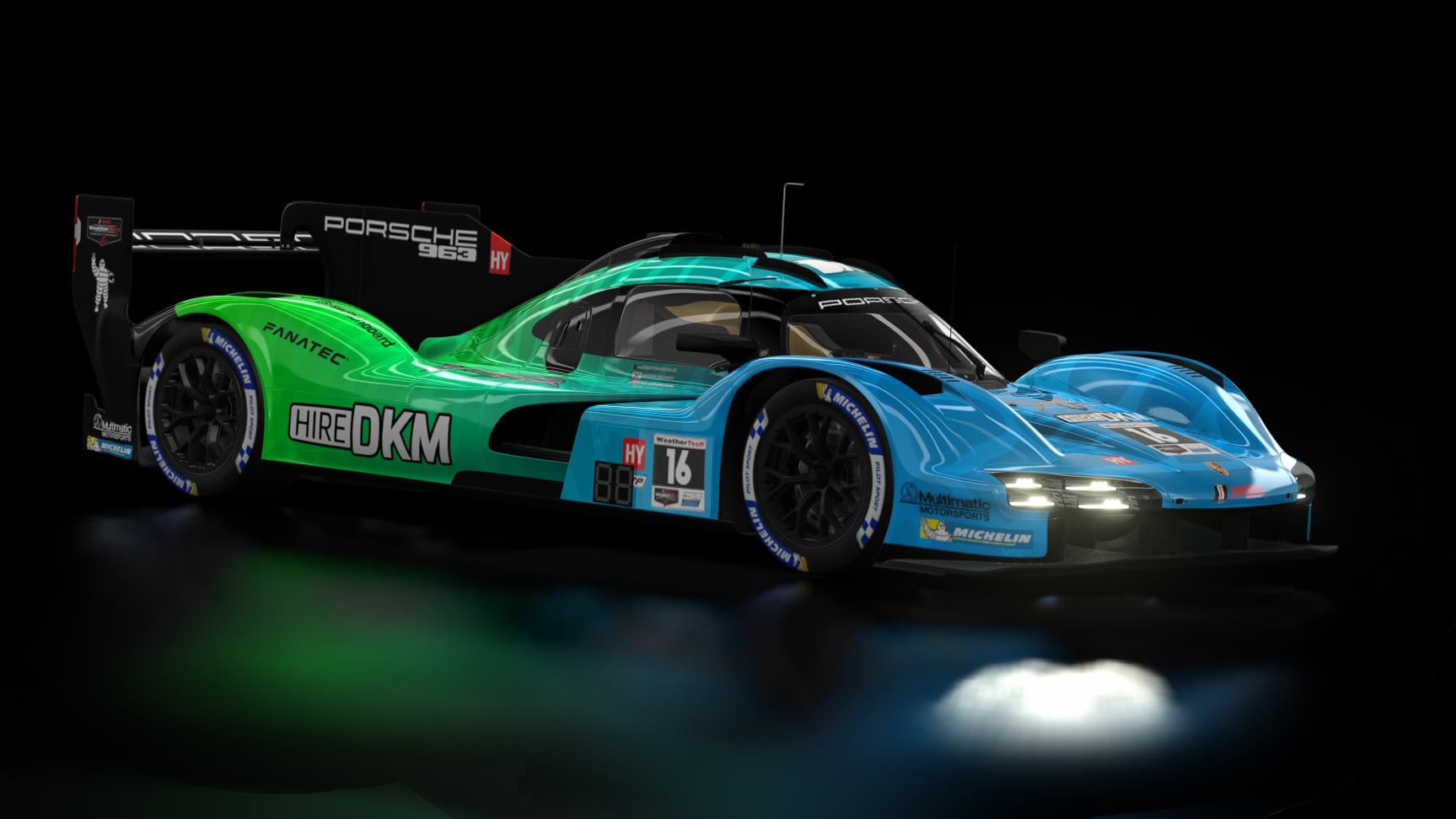 LMH - Porsche 963 2023, skin DKMotorsports #16 IMSA