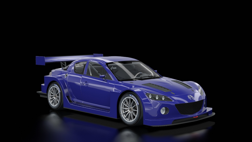 Mazda RX-8 LM Race Car, skin Stormy Blue Mica